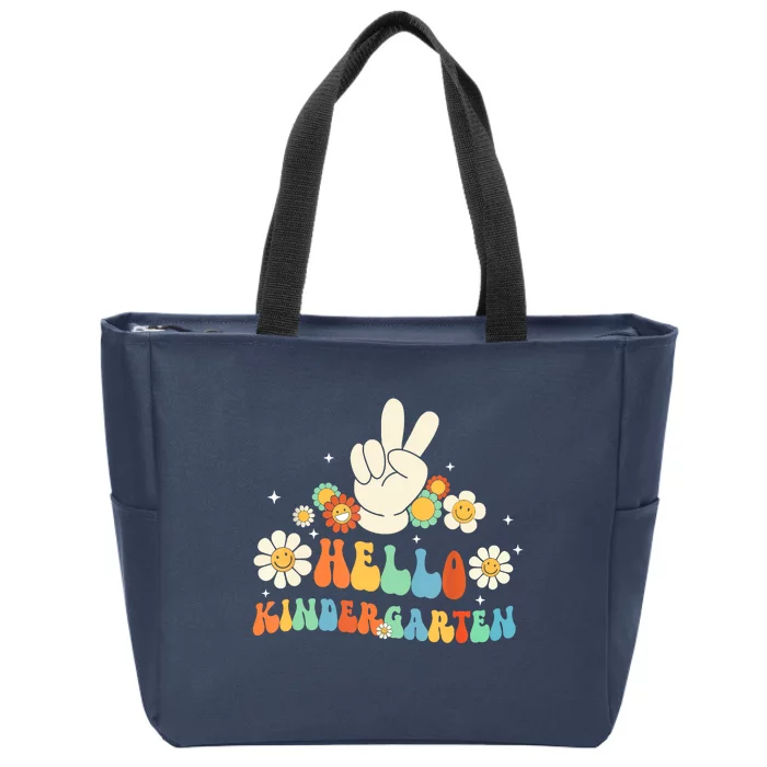 Hello Kindergarten Back To School Kindergarten Teacher Zip Tote Bag