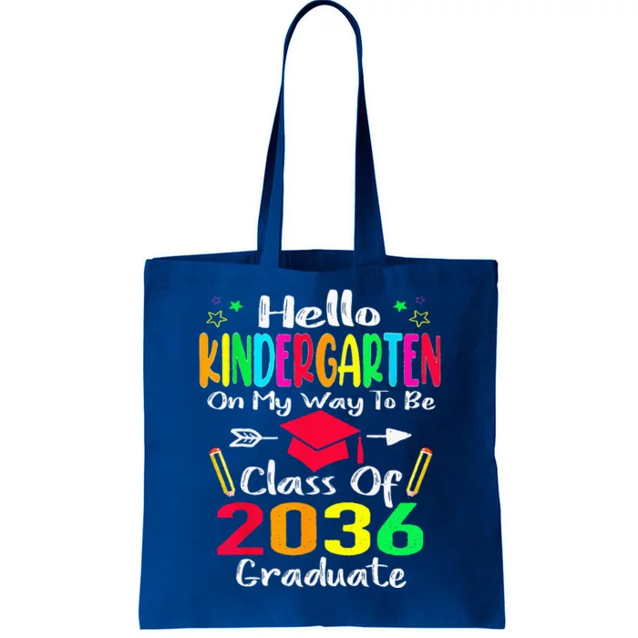 Hello Kindergarten Back To School Class Of 2036 Grow With Me Tote Bag