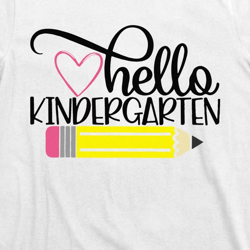 Hello Kindergarten Back to School Teacher Student Gift T-Shirt