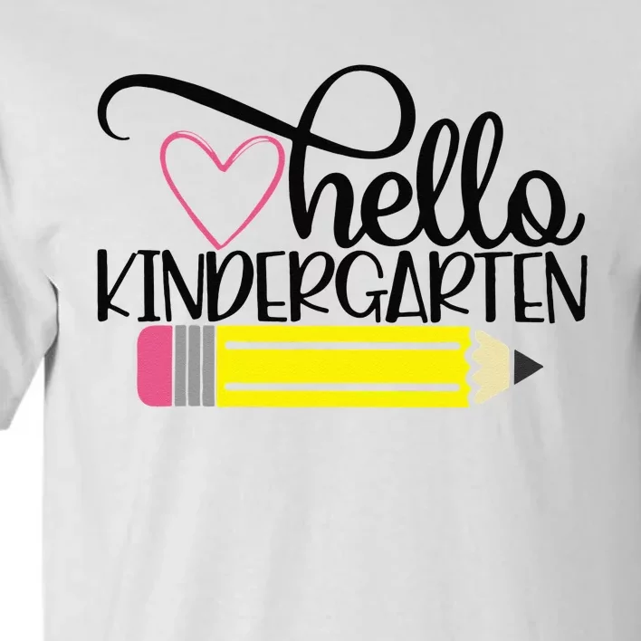 Hello Kindergarten Back to School Teacher Student Gift Tall T-Shirt