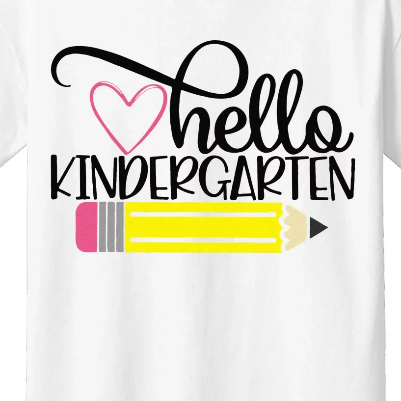 Hello Kindergarten Back to School Teacher Student Gift Kids T-Shirt