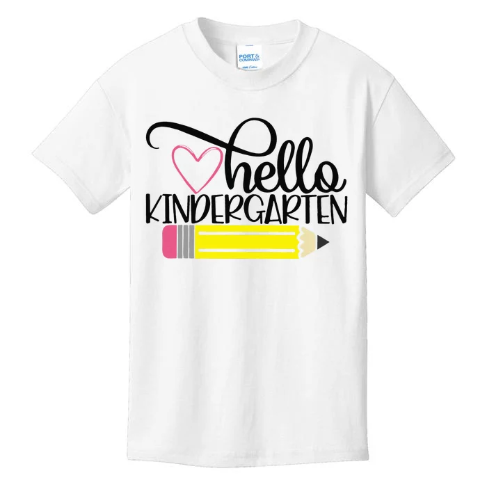 Hello Kindergarten Back to School Teacher Student Gift Kids T-Shirt