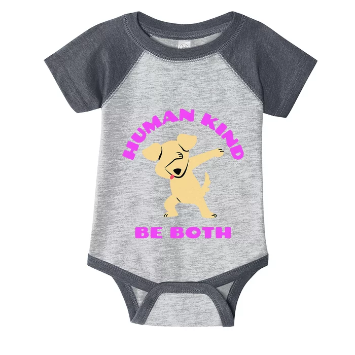 Human Kind Be Both Rainbow Flag Pride Lgbt Infant Baby Jersey Bodysuit