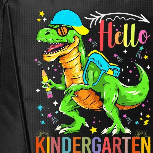 Hello Kindergarten Back To School Dinosaur Design. City Backpack