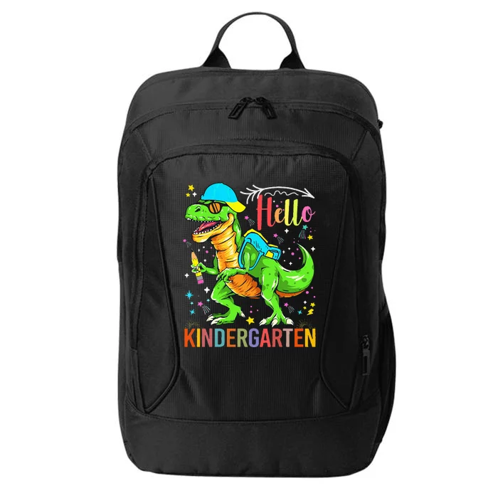 Hello Kindergarten Back To School Dinosaur Design. City Backpack