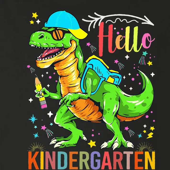 Hello Kindergarten Back To School Dinosaur Design. Toddler Long Sleeve Shirt