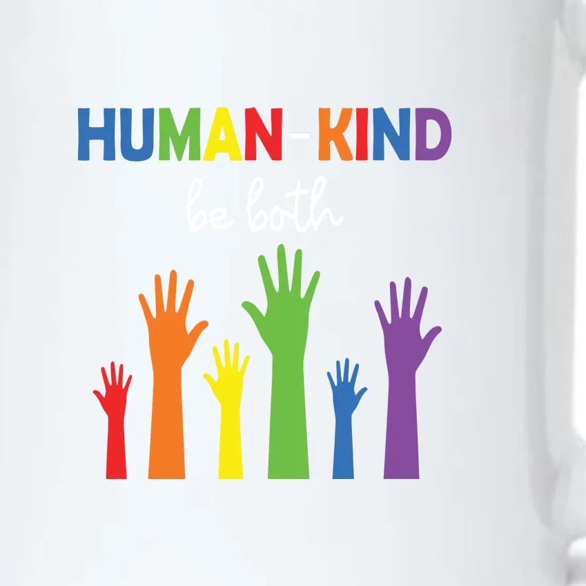 Human Kind Be Both Equality LGBT Pride Month Gift Black Color Changing Mug