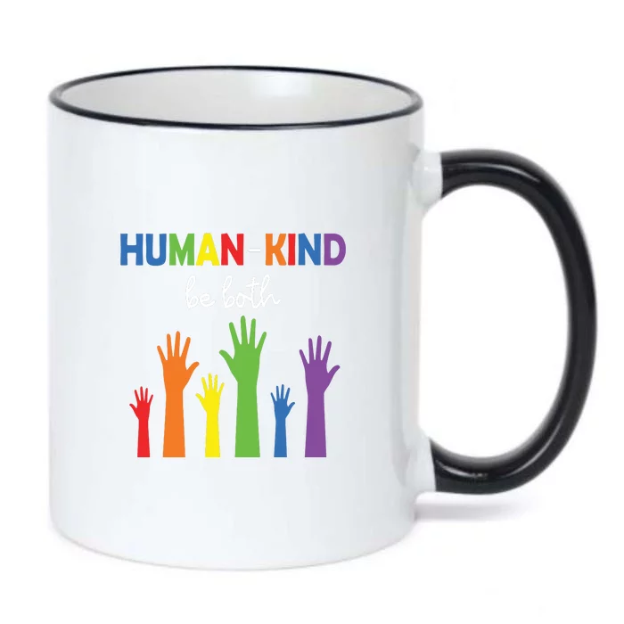 Human Kind Be Both Equality LGBT Pride Month Gift Black Color Changing Mug