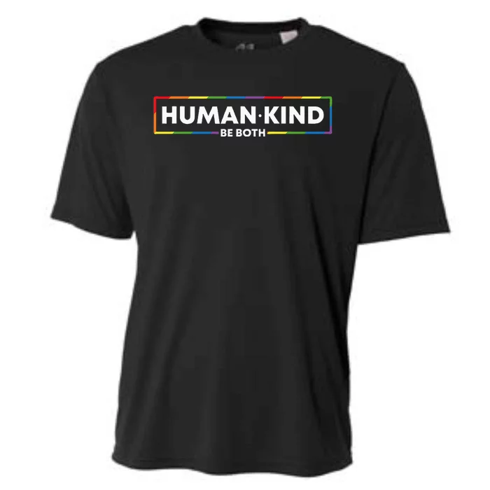 Human Kind Be Both Lgbtq Ally Pride Rainbow Positive Message Cooling Performance Crew T-Shirt