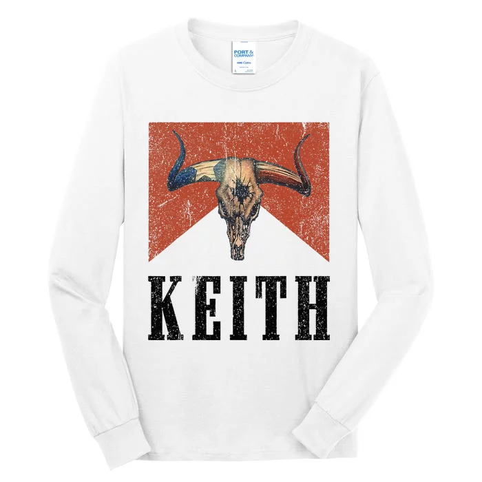 Howdy Keith Cowboy Wild West 90s Team Keith Family Pride Tall Long Sleeve T-Shirt