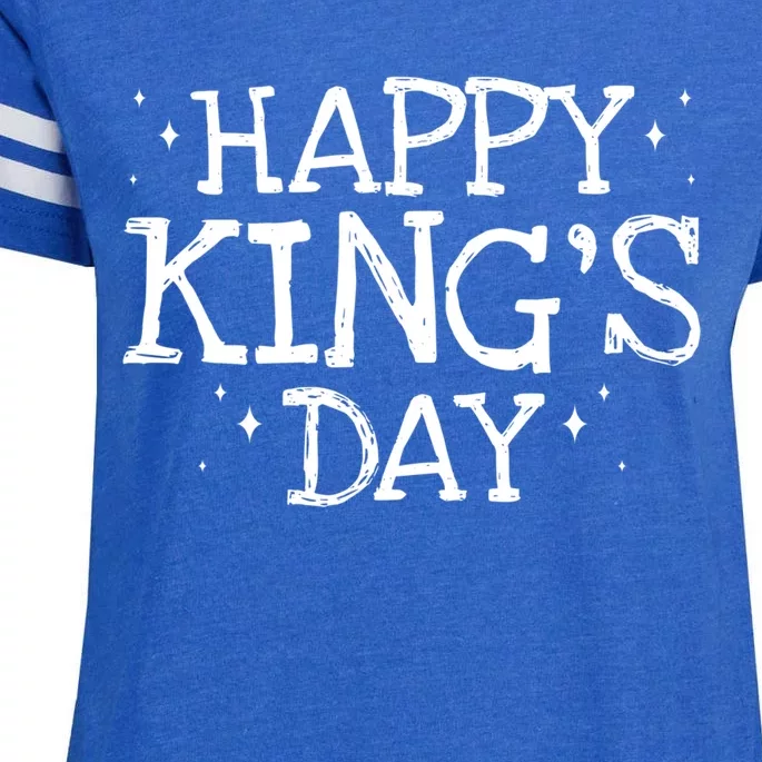 Happy King's Day Gift Funny Epiphany Cute Gift Cool Christian Tee Gift Enza Ladies Jersey Football T-Shirt