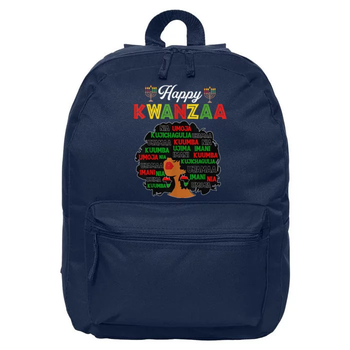 Happy Kwanzaa Decorations African American Seven Principles 16 in Basic Backpack