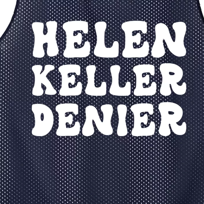 Helen Keller Denier Meme Mesh Reversible Basketball Jersey Tank