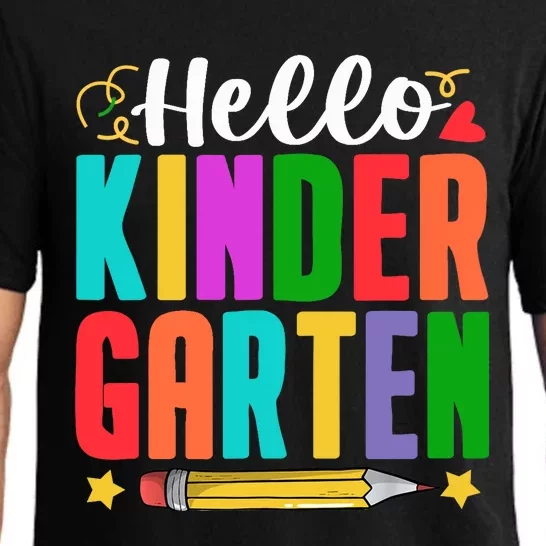 Hello Kindergarten First Day Of School Teachers Students Pajama Set