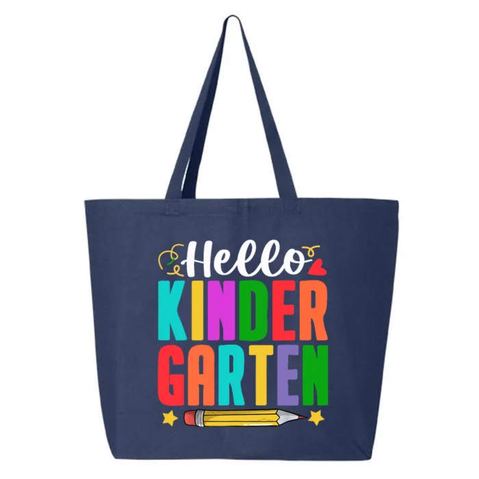 Hello Kindergarten First Day Of School Teachers Students 25L Jumbo Tote