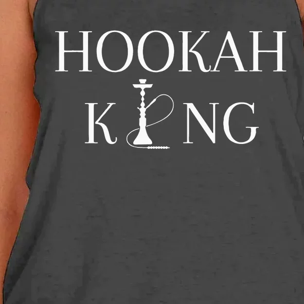 Hookah King Funny Shisha Lover Women's Knotted Racerback Tank