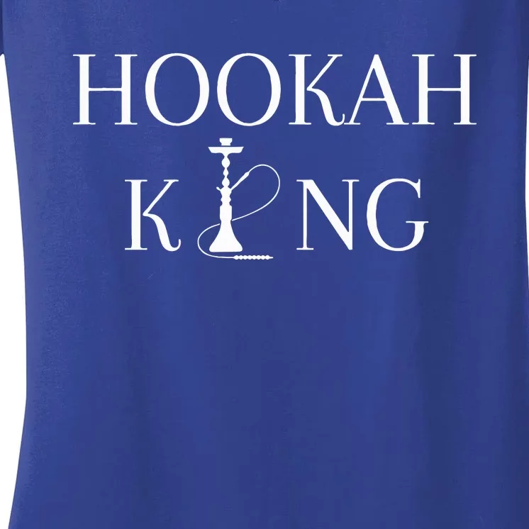 Hookah King Funny Shisha Lover Women's V-Neck T-Shirt