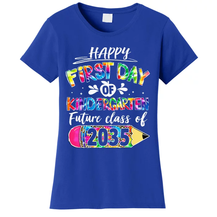 Hello Kindergarten First Day Of Kindergarten Class Of 2035 Women's T-Shirt