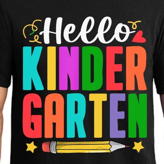 Hello Kindergarten First Day Of School Teachers Students Pajama Set