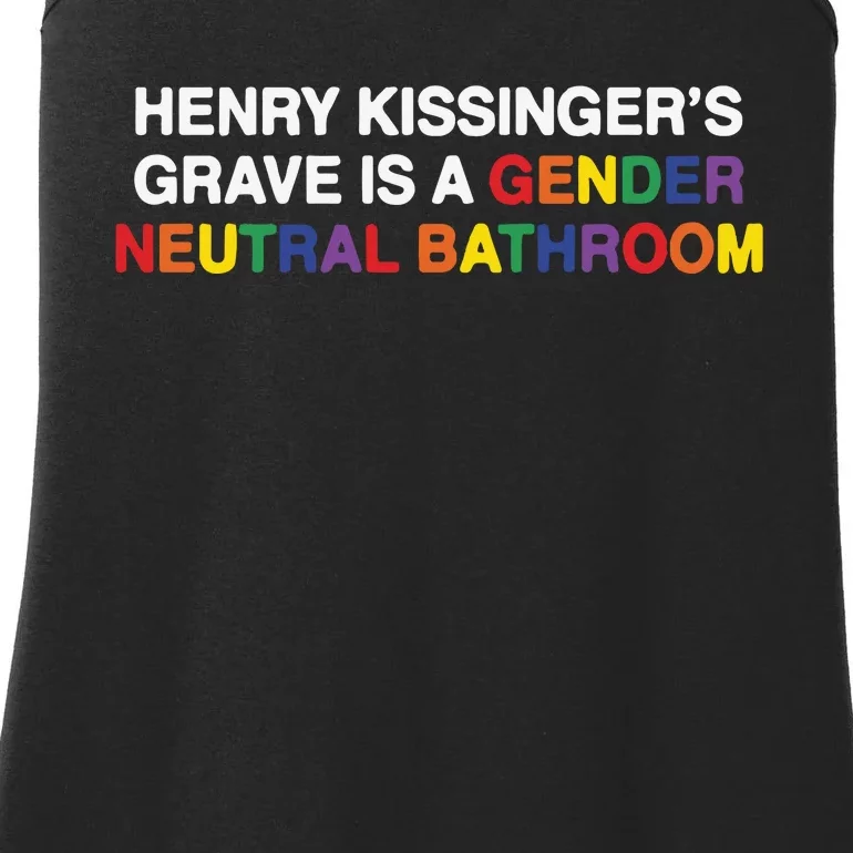 Henry Kissinger’S Grave Is A Gender Neutral Bathroom Ladies Essential Tank