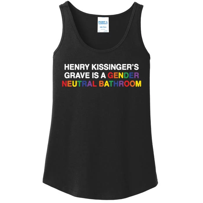 Henry Kissinger’S Grave Is A Gender Neutral Bathroom Ladies Essential Tank