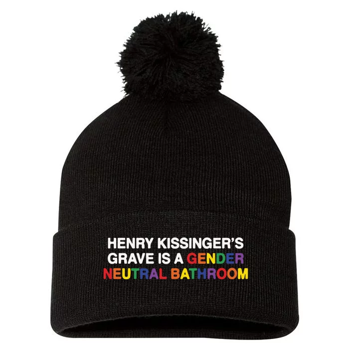 Henry Kissinger’S Grave Is A Gender Neutral Bathroom Pom Pom 12in Knit Beanie