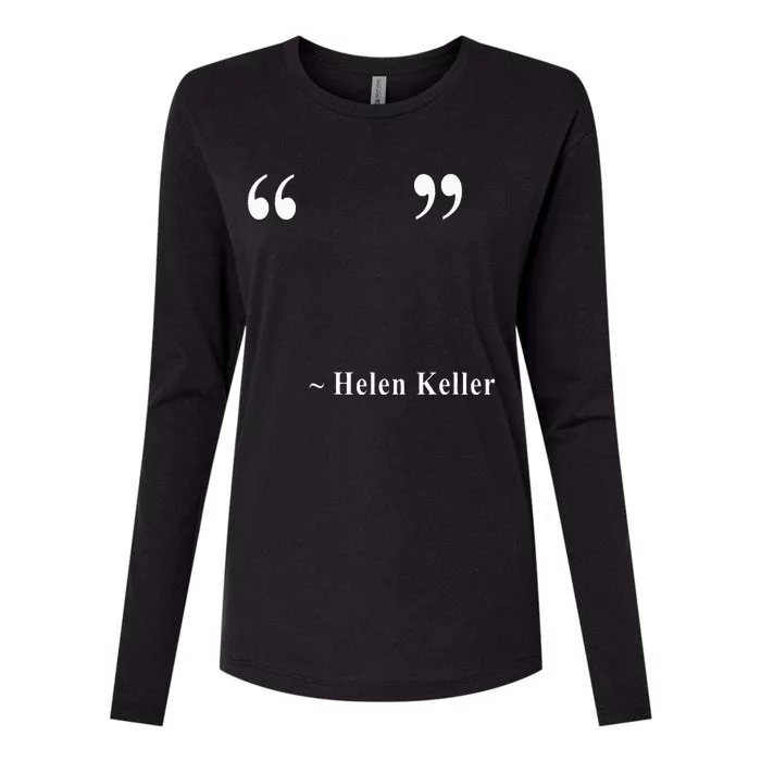 Helen Keller Womens Cotton Relaxed Long Sleeve T-Shirt