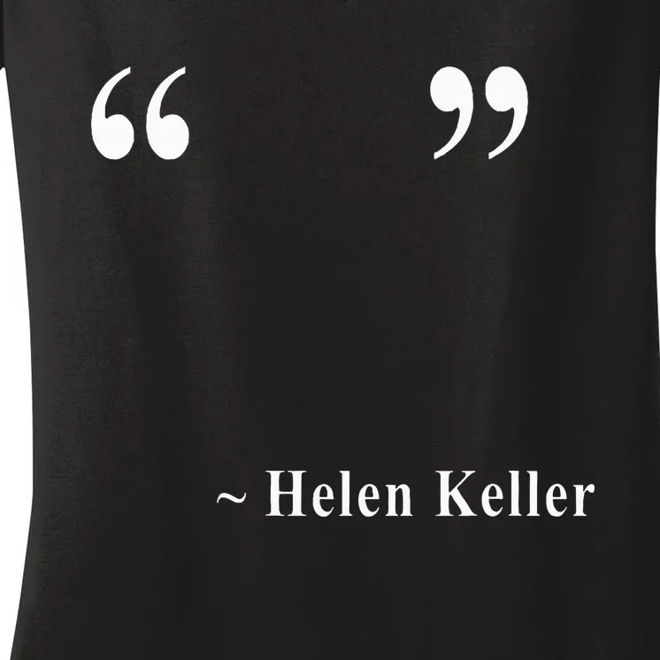 Helen Keller Women's V-Neck T-Shirt