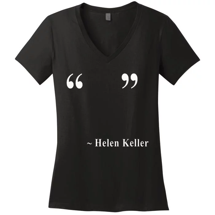 Helen Keller Women's V-Neck T-Shirt