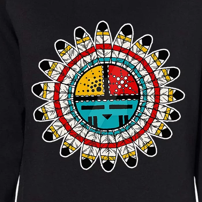 Hopi Kachina Womens California Wash Sweatshirt