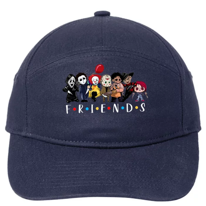 Halloween Killers Horror Movie Horror Characters Friends 7-Panel Snapback Hat