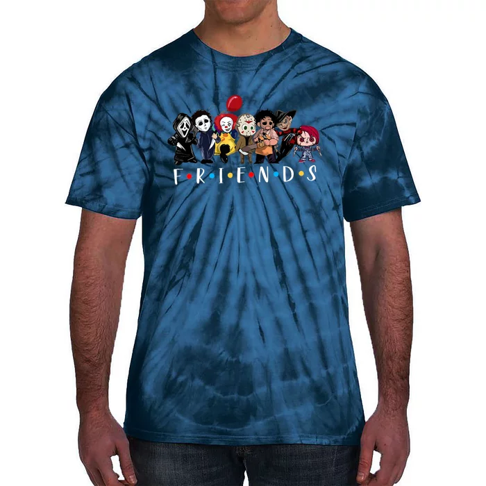 Halloween Killers Horror Movie Horror Characters Friends Tie-Dye T-Shirt