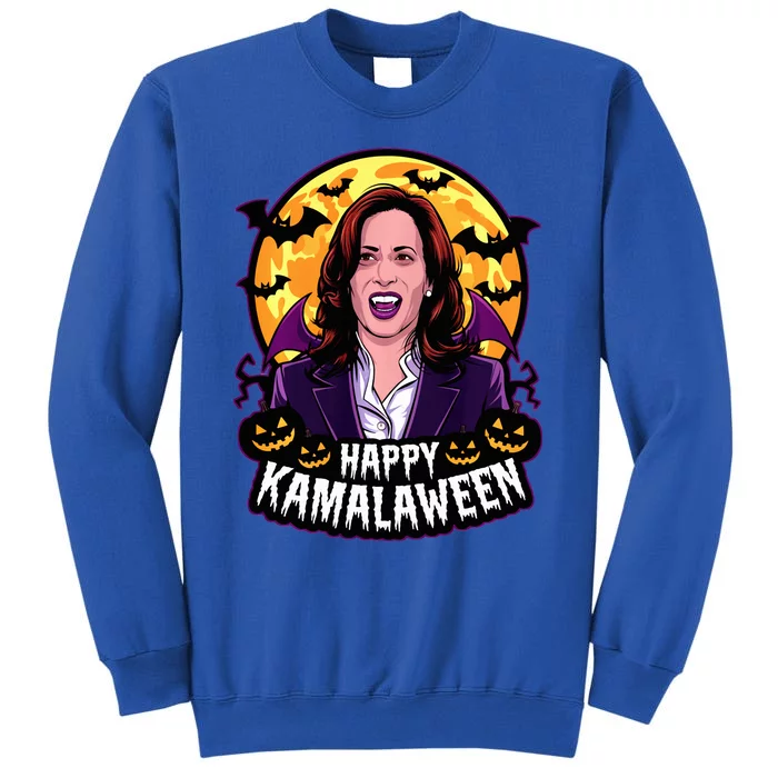 Halloween Kamala Harris Vampire Happy Kamalaween Halloween Long Sleeve Sweatshirt