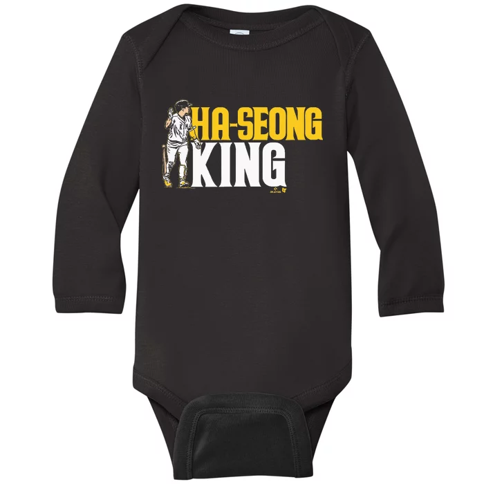 Haseong Kim Haseong King San Diego Basebal Baby Long Sleeve Bodysuit