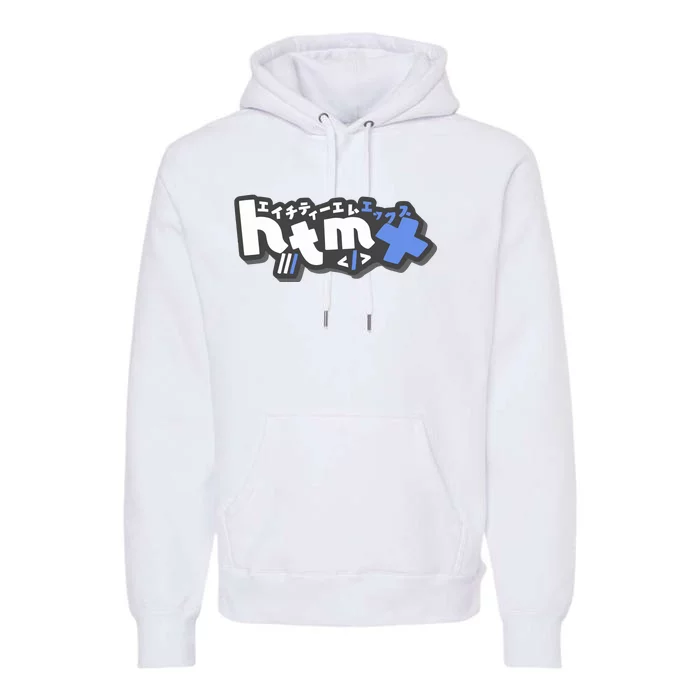 Htmx Katakana Premium Hoodie