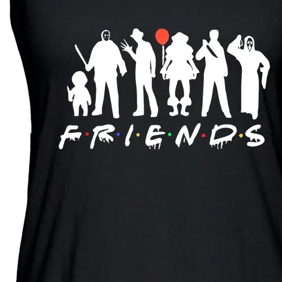 Halloween Killers Horror Movie Horror Characters Friends Ladies Essential Flowy Tank