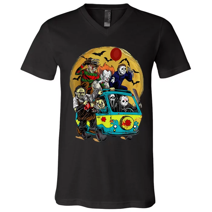 Halloween Killers Horror Movie Horror Characters Halloween V-Neck T-Shirt