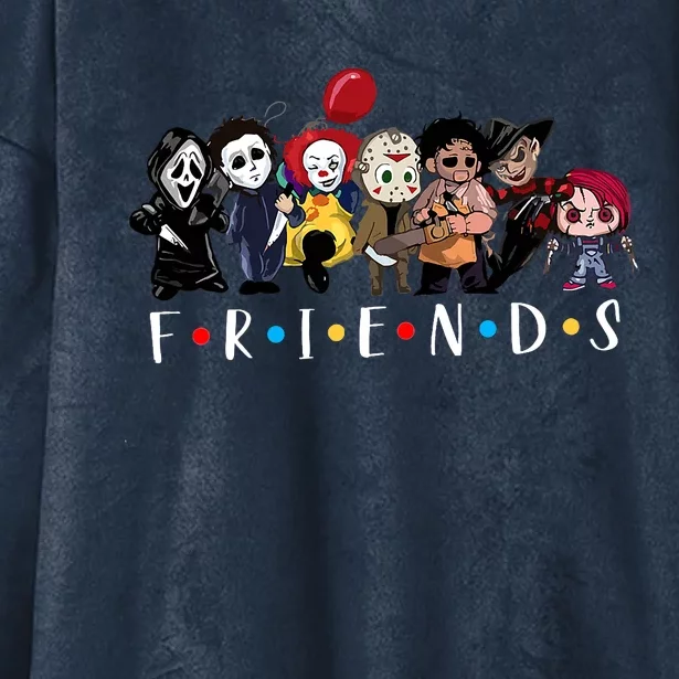 Halloween Killers Horror Movie Horror Characters Friends Hooded Wearable Blanket