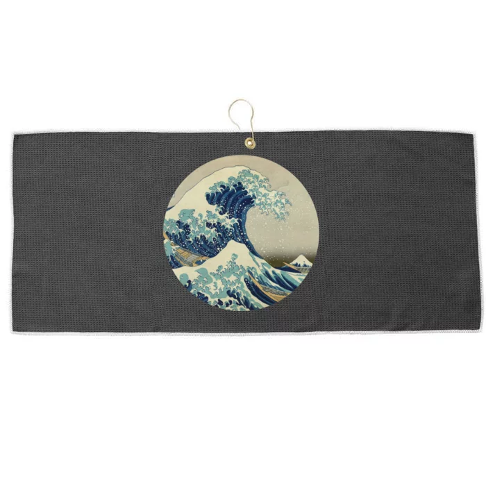 Hokusai Kaiju Large Microfiber Waffle Golf Towel