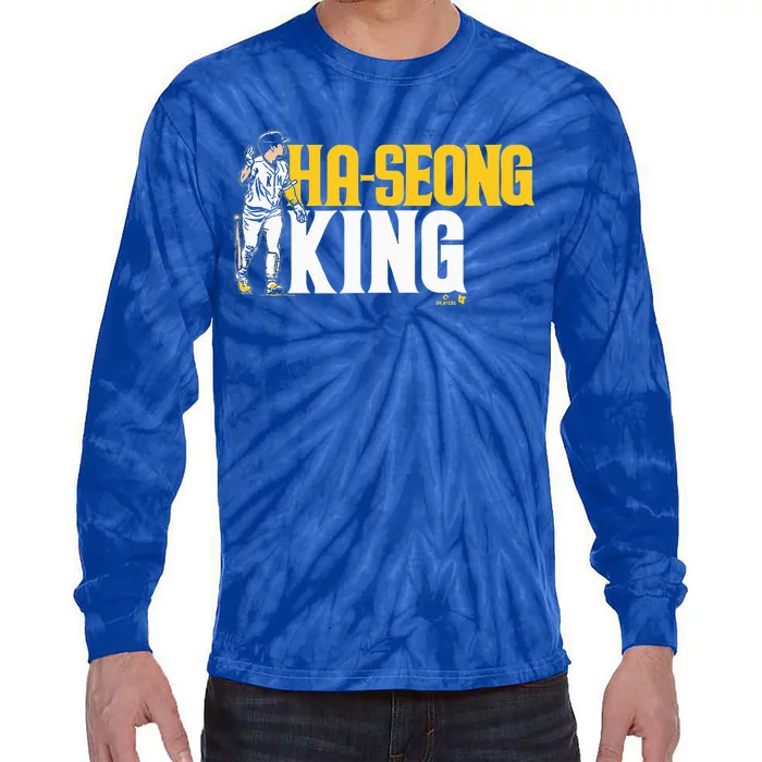 Haseong Kim Haseong King San Diego Baseball Tie-Dye Long Sleeve Shirt