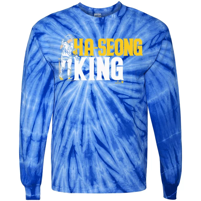 Haseong Kim Haseong King San Diego Baseball Tie-Dye Long Sleeve Shirt