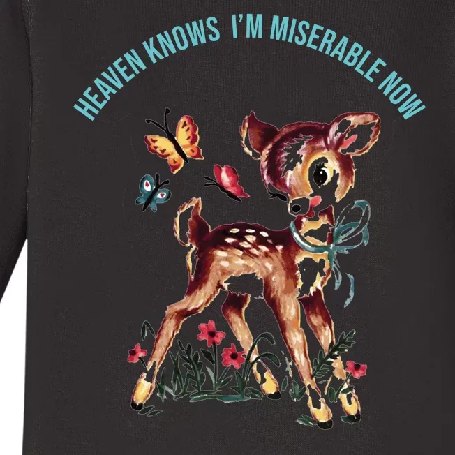 Heaven Knows I'm Miserable Now Baby Long Sleeve Bodysuit