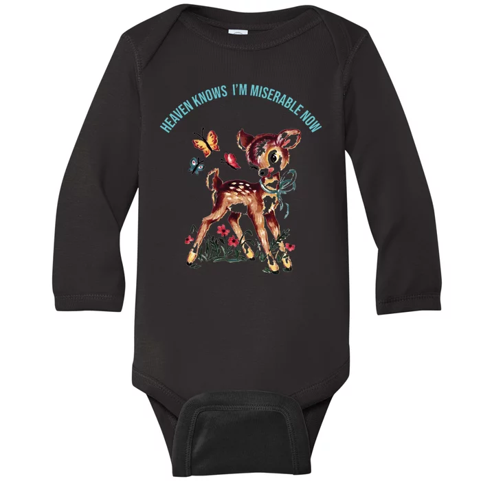 Heaven Knows I'm Miserable Now Baby Long Sleeve Bodysuit