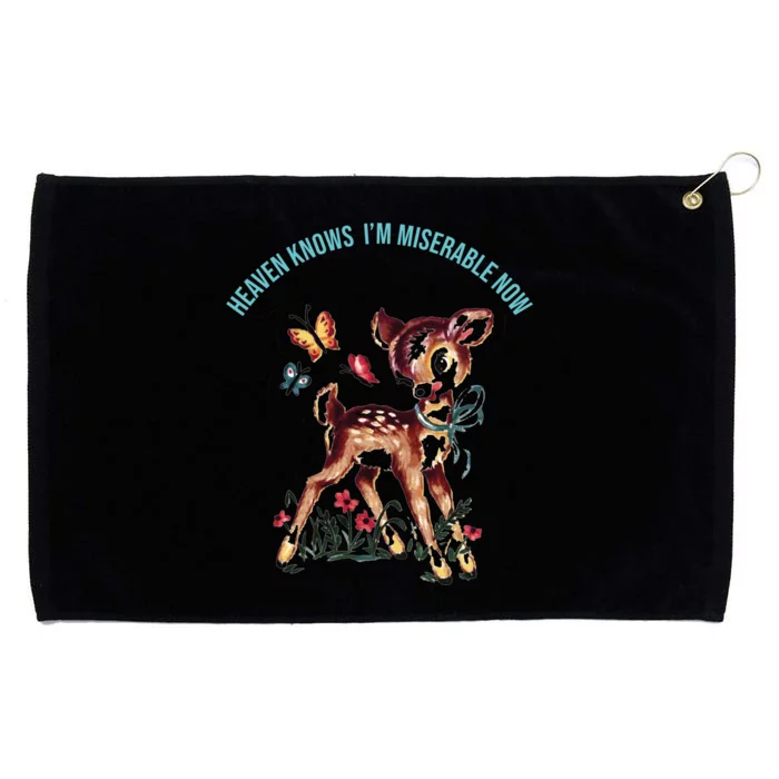 Heaven Knows I'm Miserable Now Grommeted Golf Towel