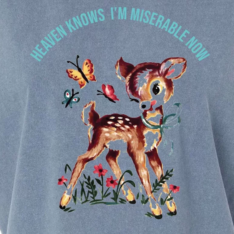 Heaven Knows I'm Miserable Now Garment-Dyed Women's Muscle Tee