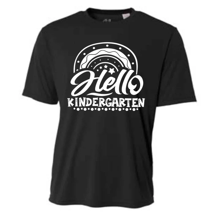 Hello Kinder Kindergarten Teacher Team Cool Gift Cooling Performance Crew T-Shirt