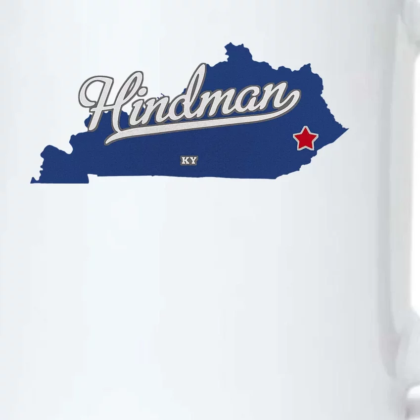 Hindman Kentucky Ky Map Black Color Changing Mug