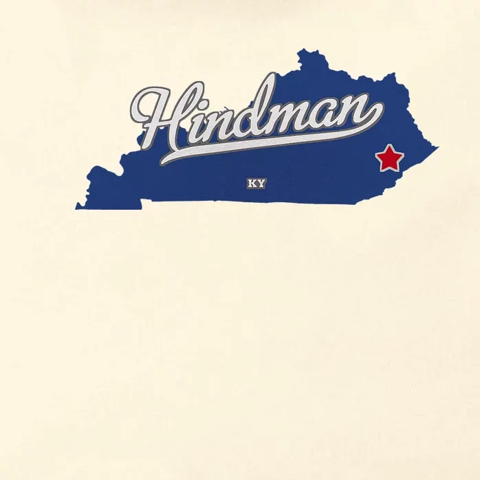 Hindman Kentucky Ky Map Zip Tote Bag