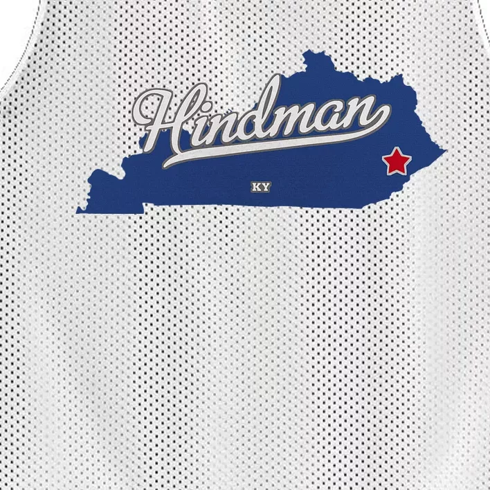 Hindman Kentucky Ky Map Mesh Reversible Basketball Jersey Tank