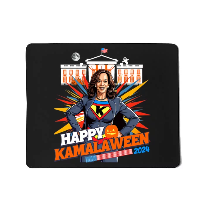 Happy Kamalaween Kamala Harris Halloween Cat Ladies Witches Mousepad